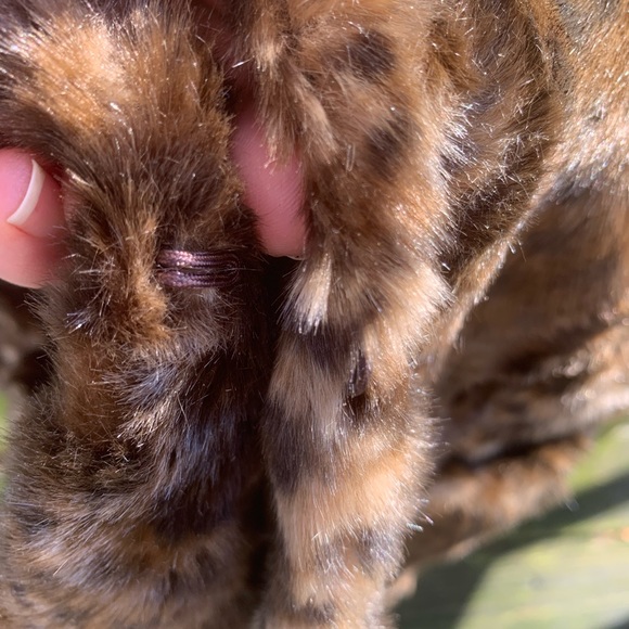 GUESS Leopard print faux fur coat - Picture 3 of 12